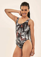 Carregar imagem no visualizador da galeria, Image 03: Uv Line One-Piece Swimsuit Coqueiros Bege Upf50+