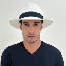 Carregar imagem no visualizador da galeria, Image 05: Uv Line Panama Hat Hat Shanghai Imp Uni White Black Upf50+