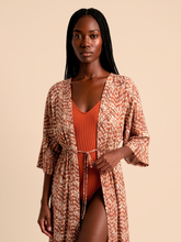 Carregar imagem no visualizador da galeria, Gallery: Uv Line Shirtdress Long Shirtdress Tie Dye Pitanga Upf50+