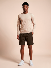 Carregar imagem no visualizador da galeria, Model Front: Uv Line T-Shirt For Men T-Shirt New Fit Masc Sand Upf50+
