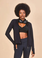 Carregar imagem no visualizador da galeria, Gallery: Uv Line Rash Guard Jacket Fem New Fit Black Upf50+