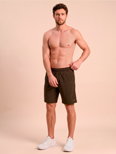 Carregar imagem no visualizador da galeria, Image 05: Uv Line Short For Men / Bermuda Shorts New Fit Masc Brown Upf50+