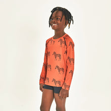 Carregar imagem no visualizador da galeria, Image 02: Uv Line Rash Guard Longsleeve Acqua Zebra Inf Upf50+