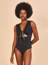 Carregar imagem no visualizador da galeria, Image 06: Uv Line One-Piece Mirela Green Cactus Black Upf50+