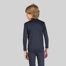 Carregar imagem no visualizador da galeria, Model Back: Uv Line Rash Guard Rash Guard Kids High-Neck Black Upf50+