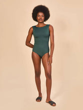 Carregar imagem no visualizador da galeria, Image 02: Uv Line One-Piece Mirela Green Cactus Black Upf50+