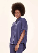 Carregar imagem no visualizador da galeria, Gallery: Uv Line Shirtdress Shirt Copa Navy Blue Upf50+