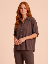 Carregar imagem no visualizador da galeria, Gallery: Uv Line Shirtdress Shirt Copa Brown Upf50+