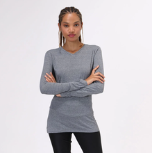 Carregar imagem no visualizador da galeria, Model Front: Uv Line Fitness Top Sport Fit Mescla