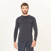 Carregar imagem no visualizador da galeria, Model Front: Uv Line Rash Guard Longsleeve Uv X Pro Preto Upf50+