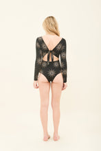 Carregar imagem no visualizador da galeria, Image 07: Uv Line One-Piece Marina Shine Preto Malva