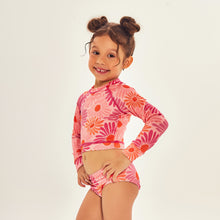 Carregar imagem no visualizador da galeria, Image 02: Uv Line Girl's Two-Piece Bikini Girl Solar Rose