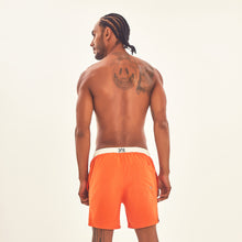 Carregar imagem no visualizador da galeria, Model Back: Uv Line Short For Men / Bermuda Shorts Boxer Orange Upf50+