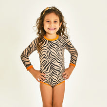 Carregar imagem no visualizador da galeria, Model Front: Uv Line Baby Swimwear Swimsuit Baby Zebra Upf50+