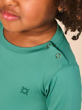 Carregar imagem no visualizador da galeria, Image 04: Uv Line Baby Swimwear Baby Longsleeve Swimsuit Deep Sea Upf50+
