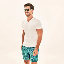 Carregar imagem no visualizador da galeria, Image 05: Uv Line Swim Shorts Short Acqua Coqueiros Turquesa Upf50+
