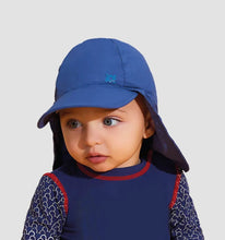 Carregar imagem no visualizador da galeria, Image 02: Uv Line Flap Hat Legionario Basic Kids Marinho Upf50+

