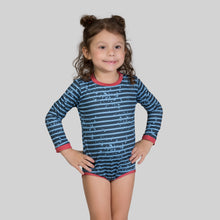 Carregar imagem no visualizador da galeria, Gallery: Uv Line Baby Swimwear Macaquinho Baby Listras Upf50+
