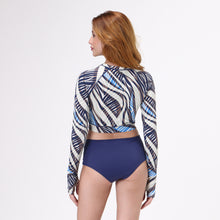 Carregar imagem no visualizador da galeria, Model Back: Uv Line Set Bikini Ondas Upf50+
