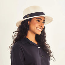 Carregar imagem no visualizador da galeria, Image 02: Uv Line Panama Hat Hat Shanghai Imp Uni White Black Upf50+
