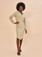 Carregar imagem no visualizador da galeria, Image 02: Uv Line Shirtdress Shirtdress Copenhagen Mescla Areia Upf50+
