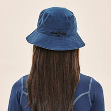 Carregar imagem no visualizador da galeria, Model Back: Uv Line Bucket Hat Basic Kids Maringo Azul Ceu Upf50+
