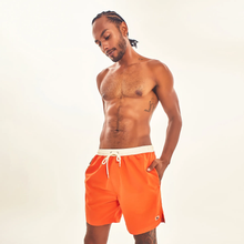 Carregar imagem no visualizador da galeria, Gallery: Uv Line Short For Men / Bermuda Shorts Boxer Orange Upf50+
