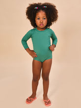 Carregar imagem no visualizador da galeria, Image 02: Uv Line Baby Swimwear Baby Longsleeve Swimsuit Deep Sea Upf50+
