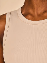 Carregar imagem no visualizador da galeria, Image 03: Uv Line Fitness Top Regata Fem Ribbed Sand Upf50+
