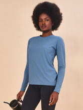 Carregar imagem no visualizador da galeria, Image 02: Uv Line Rash Guard Longsleeve Uvpro Indigo Upf50+
