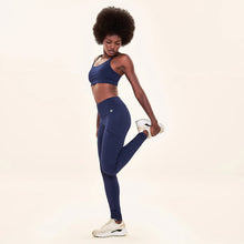 Carregar imagem no visualizador da galeria, Image 02: Uv Line Fitness Bottom Legging Fit Aspen Navy Blue Upf50+
