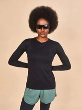 Carregar imagem no visualizador da galeria, Gallery: Uv Line Rash Guard Longsleeve Fem Skin Infratherm Preto Upf50+
