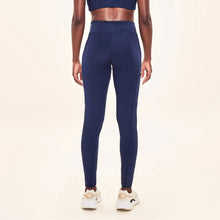 Carregar imagem no visualizador da galeria, Model Back: Uv Line Fitness Bottom Legging Fit Aspen Navy Blue Upf50+
