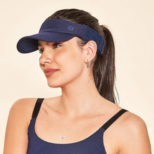 Carregar imagem no visualizador da galeria, Image 02: Uv Line Visor Elastic Visor Navy Blue Upf50+
