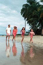 Carregar imagem no visualizador da galeria, Image 06: Uv Line Girl's One-Piece Swimsuit Girl Marcela Fuchsia White Upf50+
