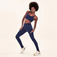 Carregar imagem no visualizador da galeria, Image 06: Uv Line Fitness Bottom Legging Fit Aspen Navy Blue Upf50+
