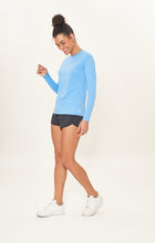 Carregar imagem no visualizador da galeria, Image 02: Uv Line Rash Guard Camiseta Uv X Pro Ml Azul Claro Upf50+
