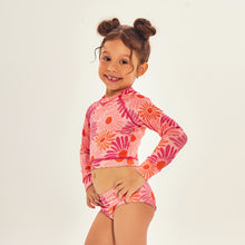 Carregar imagem no visualizador da galeria, Image 02: Uv Line Girl's Two-Piece Bikini Girl Solar Rose
