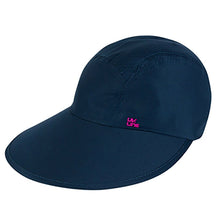 Carregar imagem no visualizador da galeria, Product Front: Uv Line Caps Visor Capri Colors Nac Fem Navy Blue Rose Upf50+
