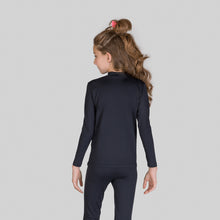 Carregar imagem no visualizador da galeria, Image 05: Uv Line Rash Guard Rash Guard Kids High-Neck Black Upf50+
