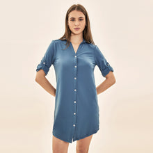 Carregar imagem no visualizador da galeria, Image 04: Uv Line Shirtdress Shirtdress Copenhagen Fem Steel Upf50+
