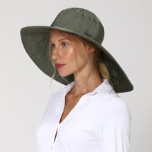 Carregar imagem no visualizador da galeria, Image 02: Uv Line Floppy Hat Hat Beverly Hills I18 Fem Green Militar Upf50+
