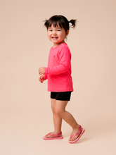 Carregar imagem no visualizador da galeria, Image 03: Uv Line Rash Guard Longsleeve Baby Pink Fluor Upf50+
