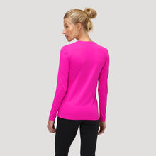 Carregar imagem no visualizador da galeria, Model Back: Uv Line Rash Guard Camiseta Uv X Pro Ml Rosa Upf50+
