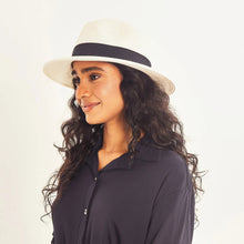 Carregar imagem no visualizador da galeria, Image 04: Uv Line Panama Hat Hat Shanghai Imp Uni White Black Upf50+
