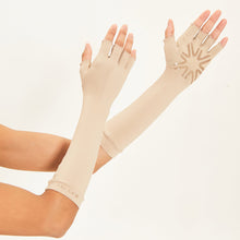 Carregar imagem no visualizador da galeria, Image 04: Uv Line Glove Long Gloves Uni Chocolate Upf50+
