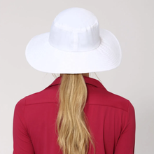 Carregar imagem no visualizador da galeria, Model Back: Uv Line Floppy Hat Hat Lyon Nac L Fem White Upf50+
