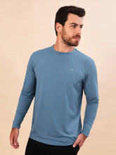 Carregar imagem no visualizador da galeria, Image 03: Uv Line Rash Guard Longsleeve Uvpro Masc Indigo Upf50+
