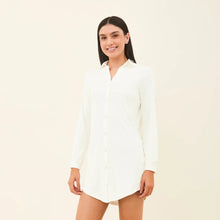 Carregar imagem no visualizador da galeria, Image 02: Uv Line Shirtdress Shirtdress Copenhagen Fem Off White Upf50+
