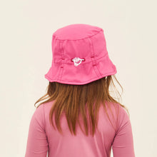 Carregar imagem no visualizador da galeria, Model Back: Uv Line Bucket Hat Hat Napoli Basic Kids Nac Inf Pink Upf50+
